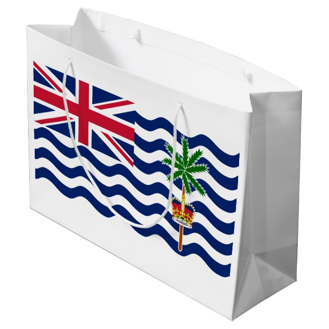 Brittiska Indiska Oceanterritoriets flagga (Baksidan Vinklad)