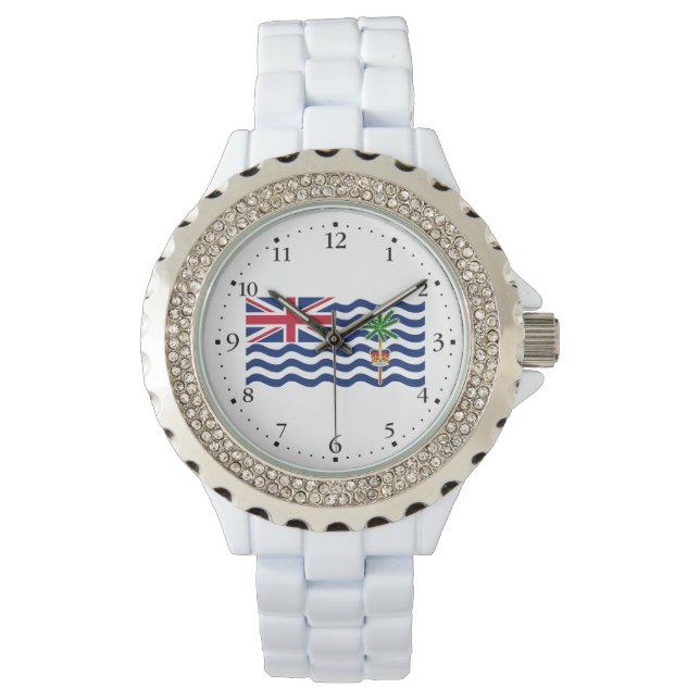 Brittiska Indiska Oceanterritoriets flagga Armbandsur (Framsida)
