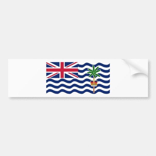 Brittiska Indiska Oceanterritoriets flagga Bildekal (Framsidan)