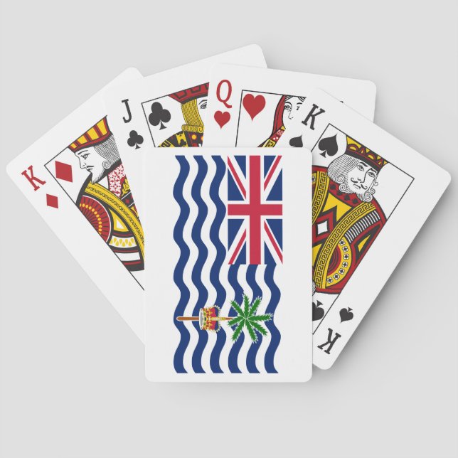 Brittiska Indiska Oceanterritoriets flagga Casinokort (Baksidan)