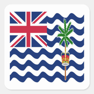 Brittiska Indiska Oceanterritoriets flagga Fyrkantigt Klistermärke