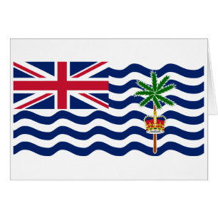 Brittiska Indiska Oceanterritoriets flagga Hälsningskort