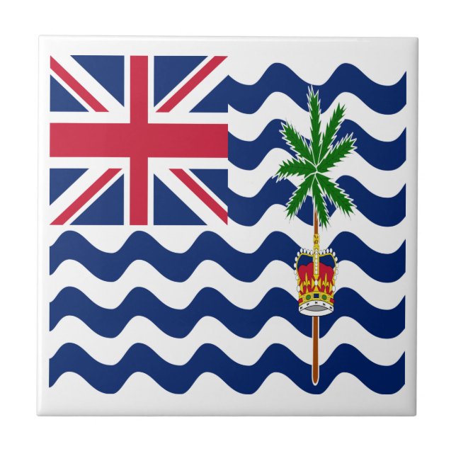 Brittiska Indiska Oceanterritoriets flagga Kakelplatta (Framsidan)