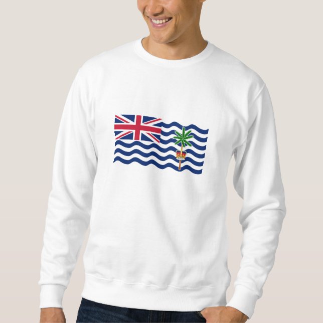 Brittiska Indiska Oceanterritoriets flagga Lång Ärmad Tröja (Framsida)