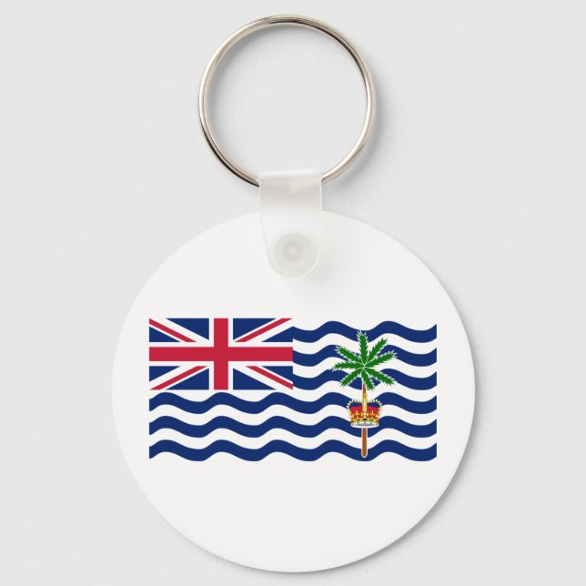 Brittiska Indiska Oceanterritoriets flagga Nyckelring (Framsida)