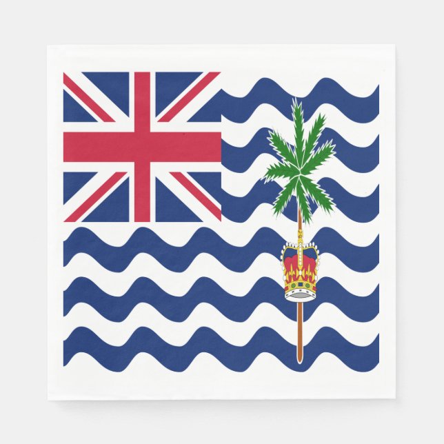 Brittiska Indiska Oceanterritoriets flagga Pappersservett (Framsidan)