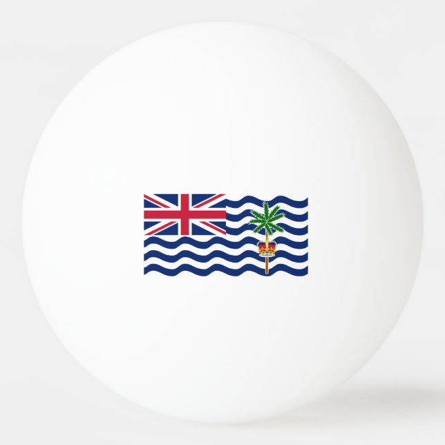 Brittiska Indiska Oceanterritoriets flagga Pingisboll (Baksidan)