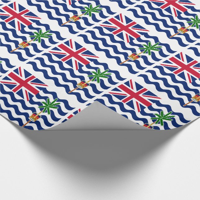 Brittiska Indiska Oceanterritoriets flagga Presentpapper (Hörn)