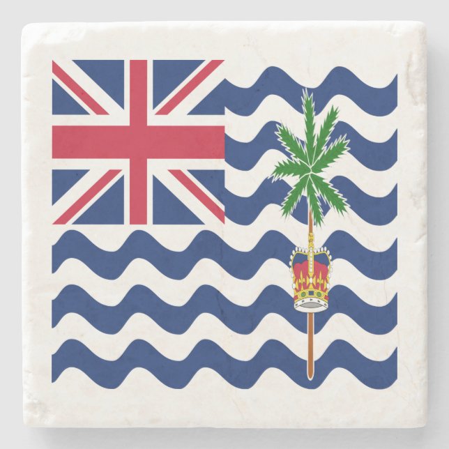 Brittiska Indiska Oceanterritoriets flagga Stenunderlägg (Framsidan)