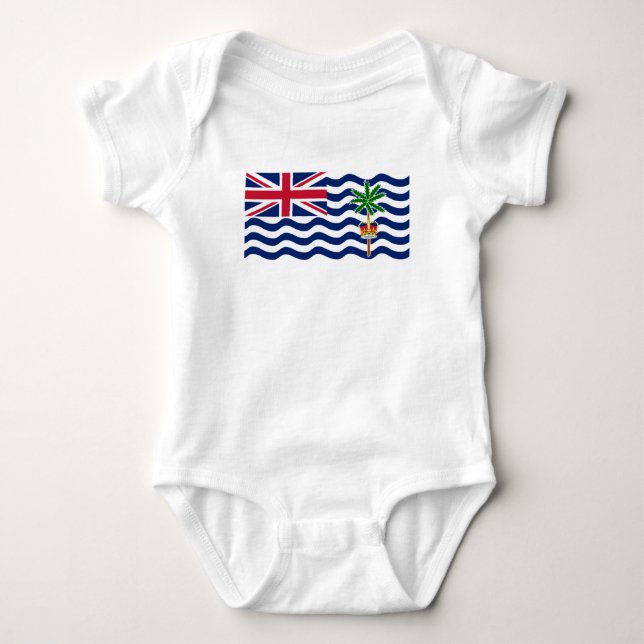 Brittiska Indiska Oceanterritoriets flagga T Shirt (Framsida)