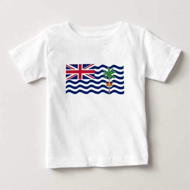 Brittiska Indiska Oceanterritoriets flagga T Shirt (Framsida)