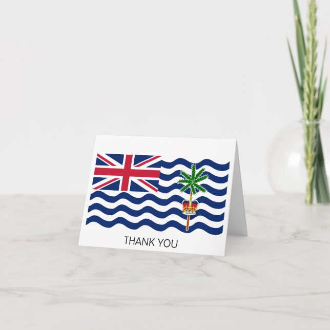 Brittiska Indiska Oceanterritoriets flagga Tack Kort (Framsida)