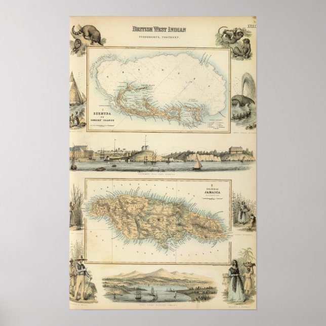 Brittiska indiska Väster Poster (Framsidan)