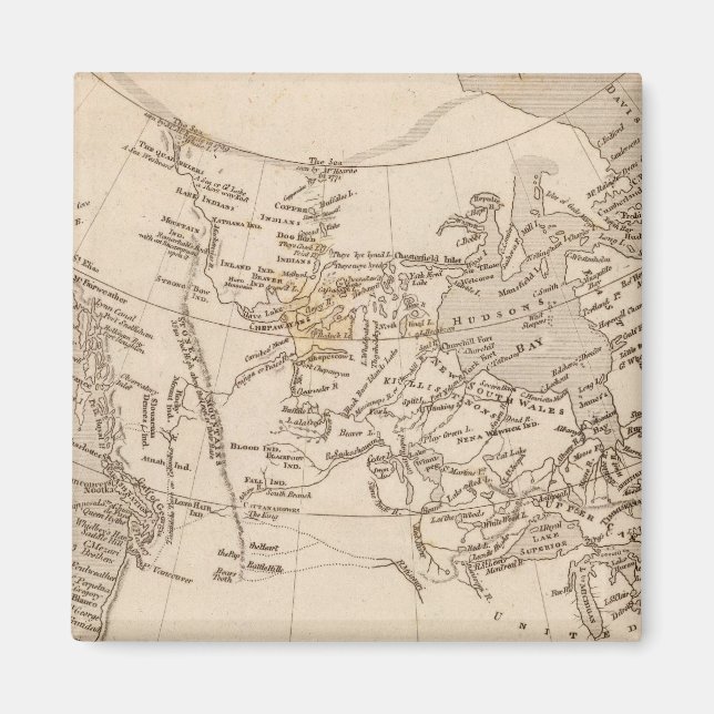 Brittiska innehav i Amerika Magnet (Framsidan)