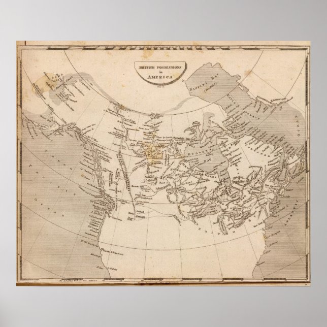 Brittiska innehav i Amerika Poster (Framsidan)