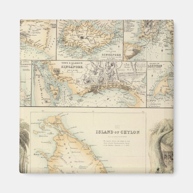 Brittiska innehav i Indiska sjöar Magnet (Framsidan)