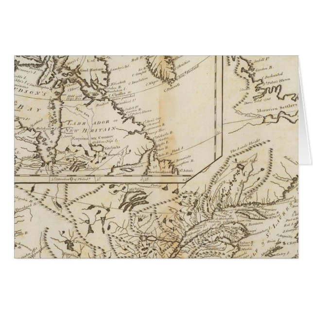 Brittiska innehav i Nordamerika 2 Hälsningskort (Framsidan Horizontal)