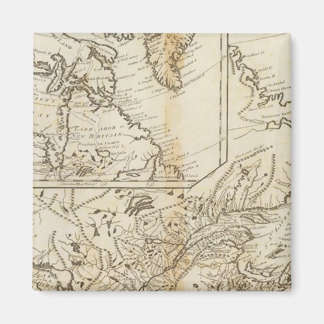 Brittiska innehav i Nordamerika 2 Magnet (Framsidan)