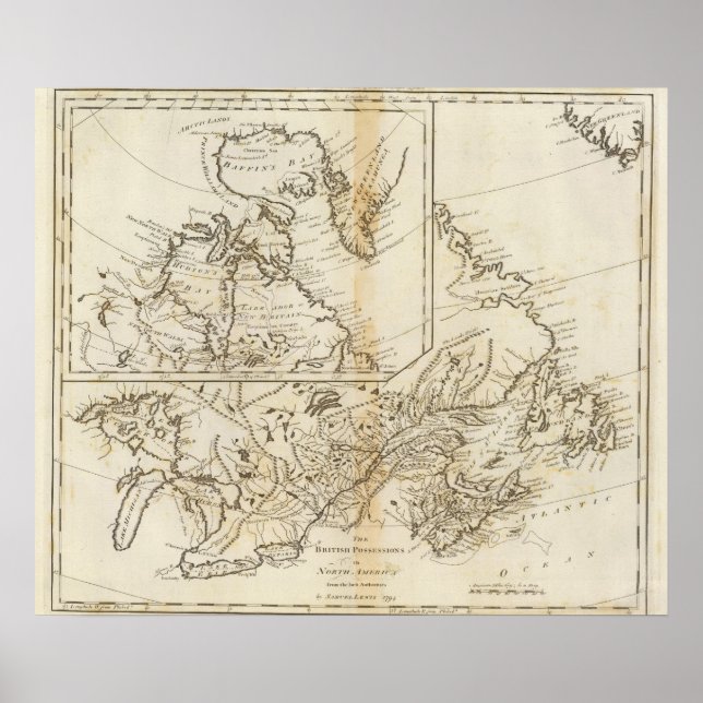 Brittiska innehav i Nordamerika 2 Poster (Framsidan)