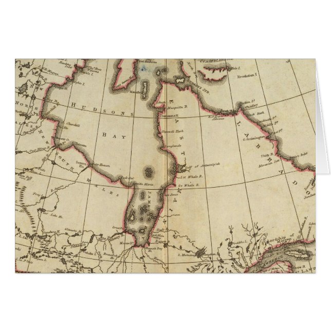 Brittiska innehav i Nordamerika Hälsningskort (Framsidan Horizontal)