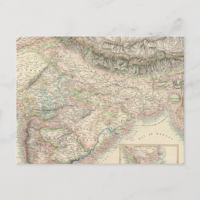 Brittiska innehav i Öster-organ Vykort (Framsida)