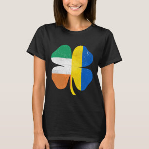 Brittiska Irländska Shamrock Ukraina Irland St. Pa T Shirt