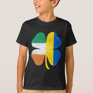 Brittiska Irländska Shamrock Ukraina Irland St. Pa T Shirt