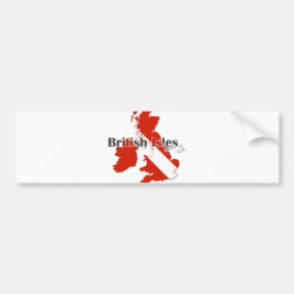 Brittiska Isles Diving Bildekal