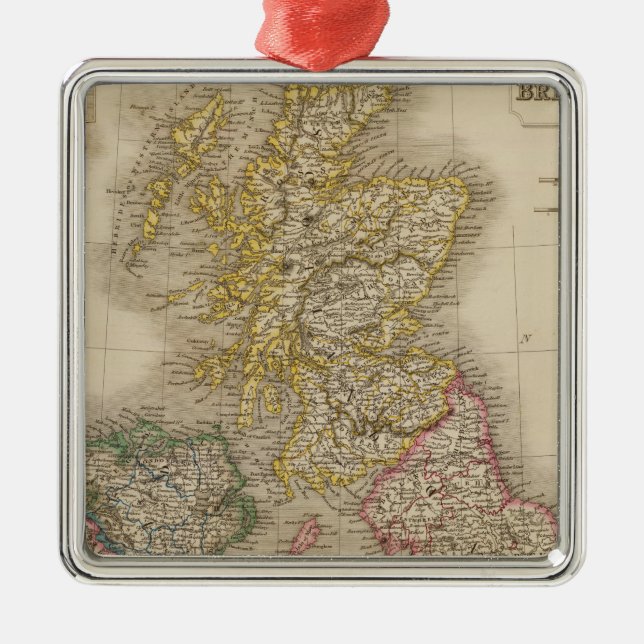 Brittiska Isles Julgransprydnad Metall (Framsidan)
