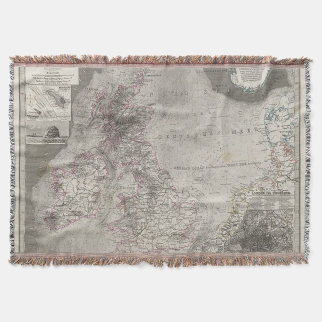 Brittiska Isles och omgeende hav Mysfilt (Framsidan)