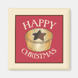 Brittiska julen för British Food Fruce Mince Paj L Magnet