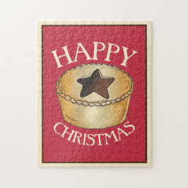 Brittiska julen för British Food Fruce Mince Paj L Pussel