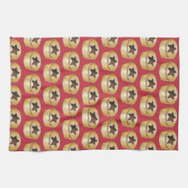 Brittiska julfrukten Mince Paj Festive Food Kökshandduk