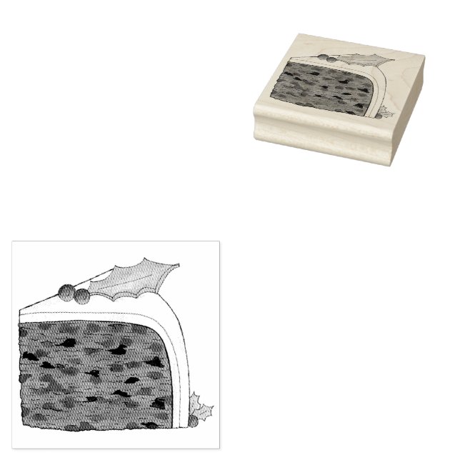 Brittiska julkakssegmentet Festive Helgdag Food Stämpel (Stämplad)