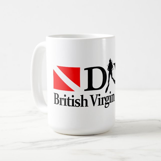 Brittiska Jungfruöarna DV4 Kaffemugg (Framsida vänster)
