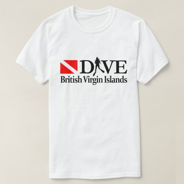 Brittiska Jungfruöarna DV4 T Shirt (Design framsida)