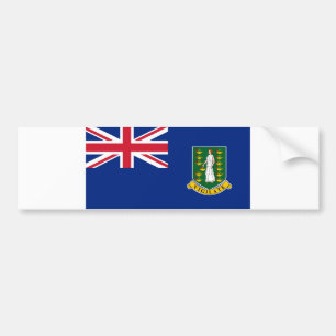Brittiska Jungfruöarna, flagga Bildekal