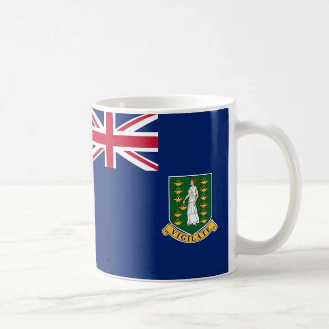 Brittiska Jungfruöarna Flagga Ceramic Coffee Mugg (Höger)