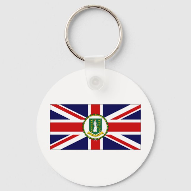 Brittiska Jungfruöarna, Flagga Nyckelring (Framsida)
