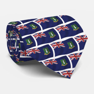 Brittiska Jungfruöarna Flagga slips
