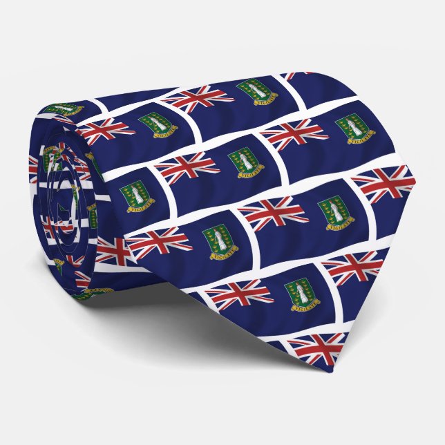Brittiska Jungfruöarna Flagga slips (Rullad)