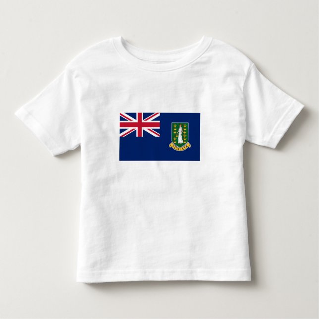 Brittiska Jungfruöarna, Flagga T Shirt (Framsida)