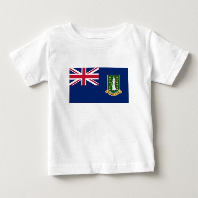 Brittiska Jungfruöarna, Flagga T Shirt (Framsida)