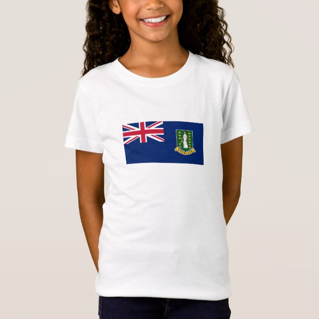 Brittiska Jungfruöarna, Flagga T Shirt (Framsida)