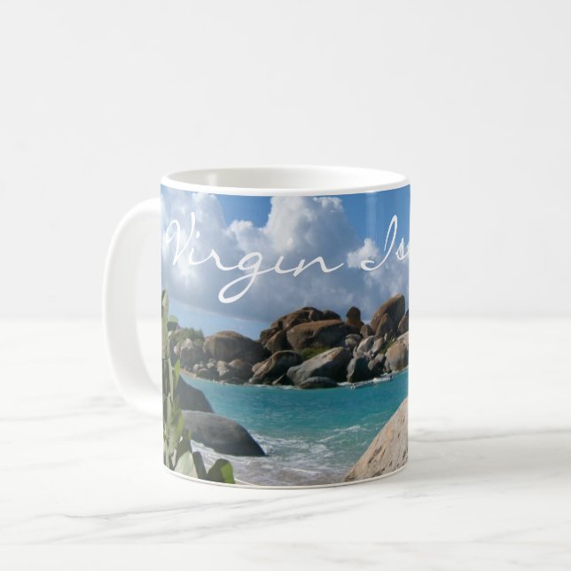 Brittiska Jungfruöarna, Gorda, Baths Beach Kaffemugg (Framsida vänster)
