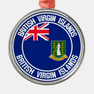 Brittiska Jungfruöarna Julgransprydnad Metall