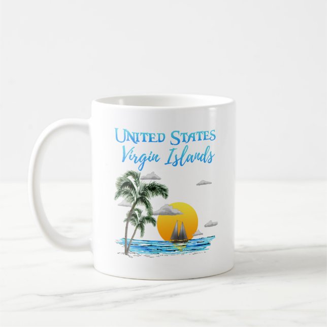 Brittiska Jungfruöarna Kaffemugg (Vänster)