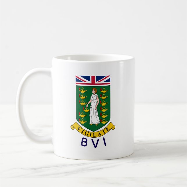 Brittiska Jungfruöarna Kaffemugg (Vänster)