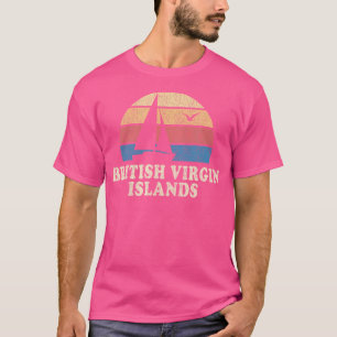 Brittiska Jungfruöarna Sailboat 70S T Shirt