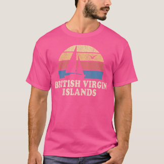 Brittiska Jungfruöarna Sailboat 70S T Shirt